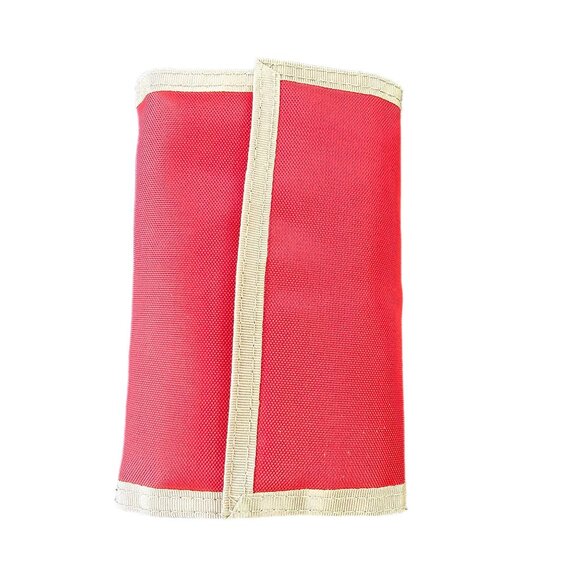 Red Velcro Old School Wallett pockets change purse UNISEX - Picture 1 of 8